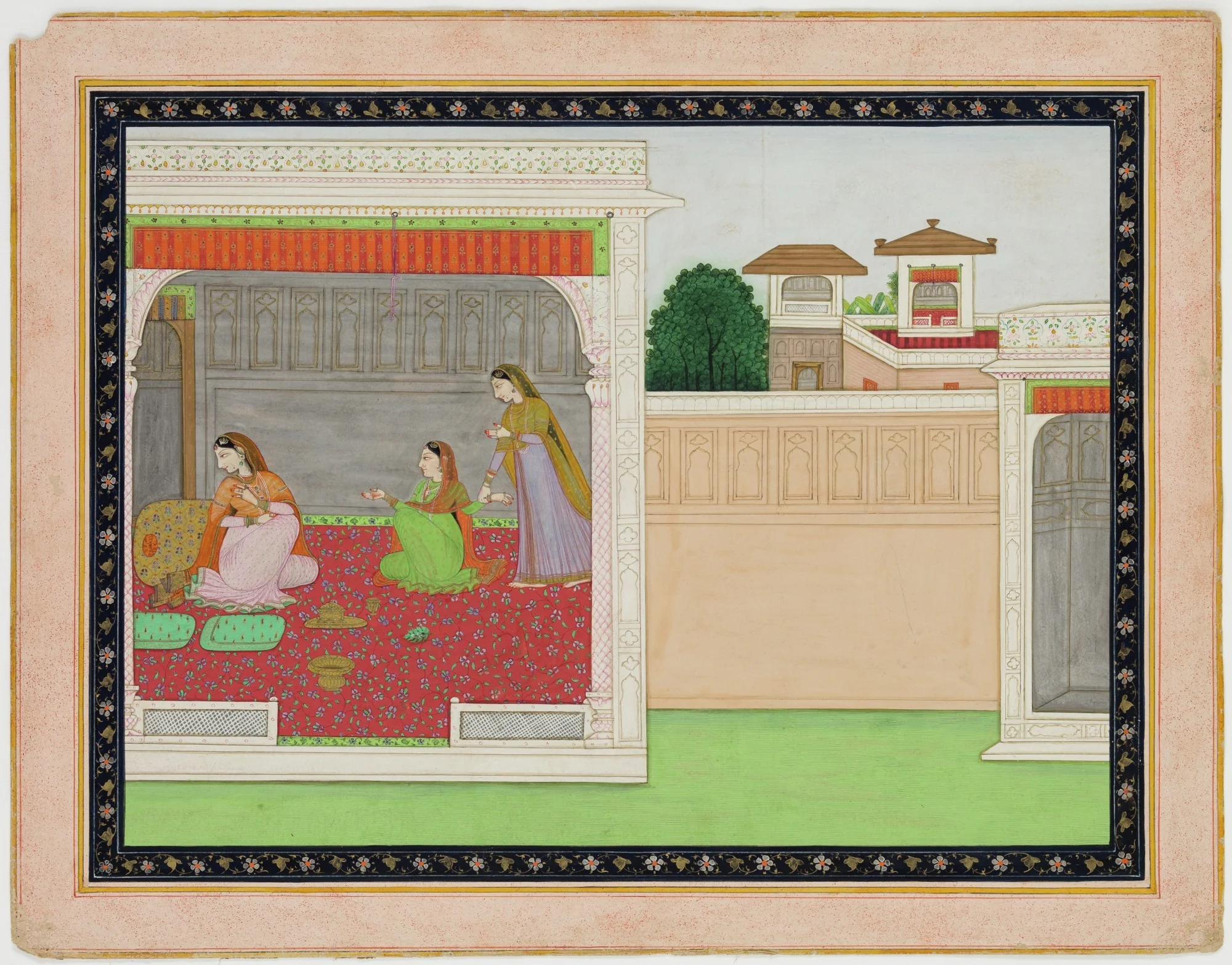 Story of Krishna and Radha, detail