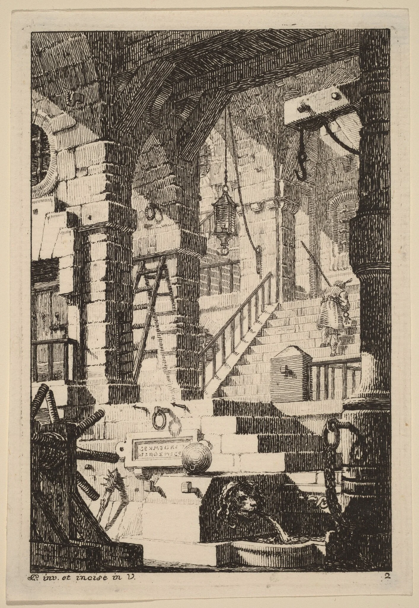 Fantasy of an Antique Prison, detail