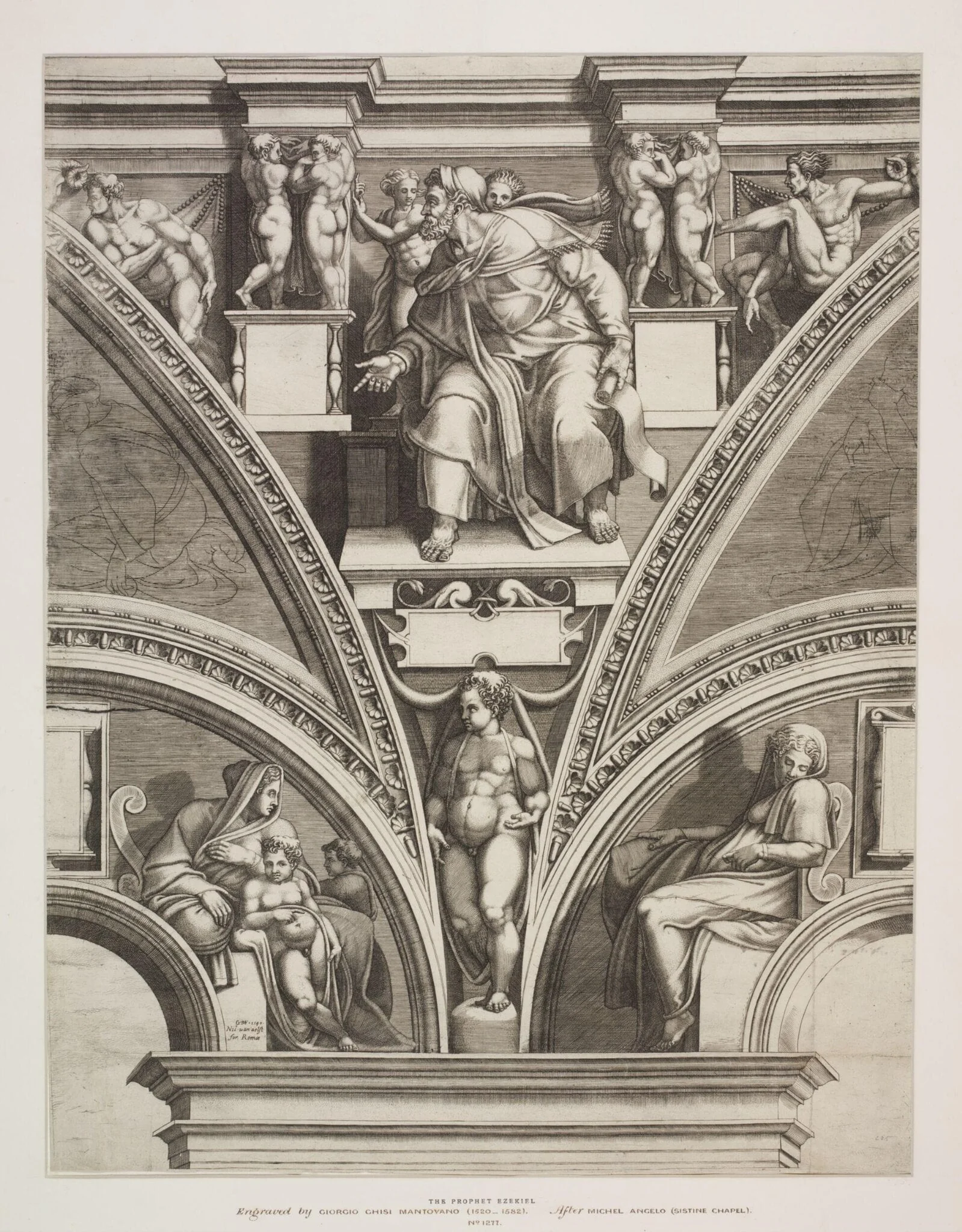The Prophets and Sibyls, detail
