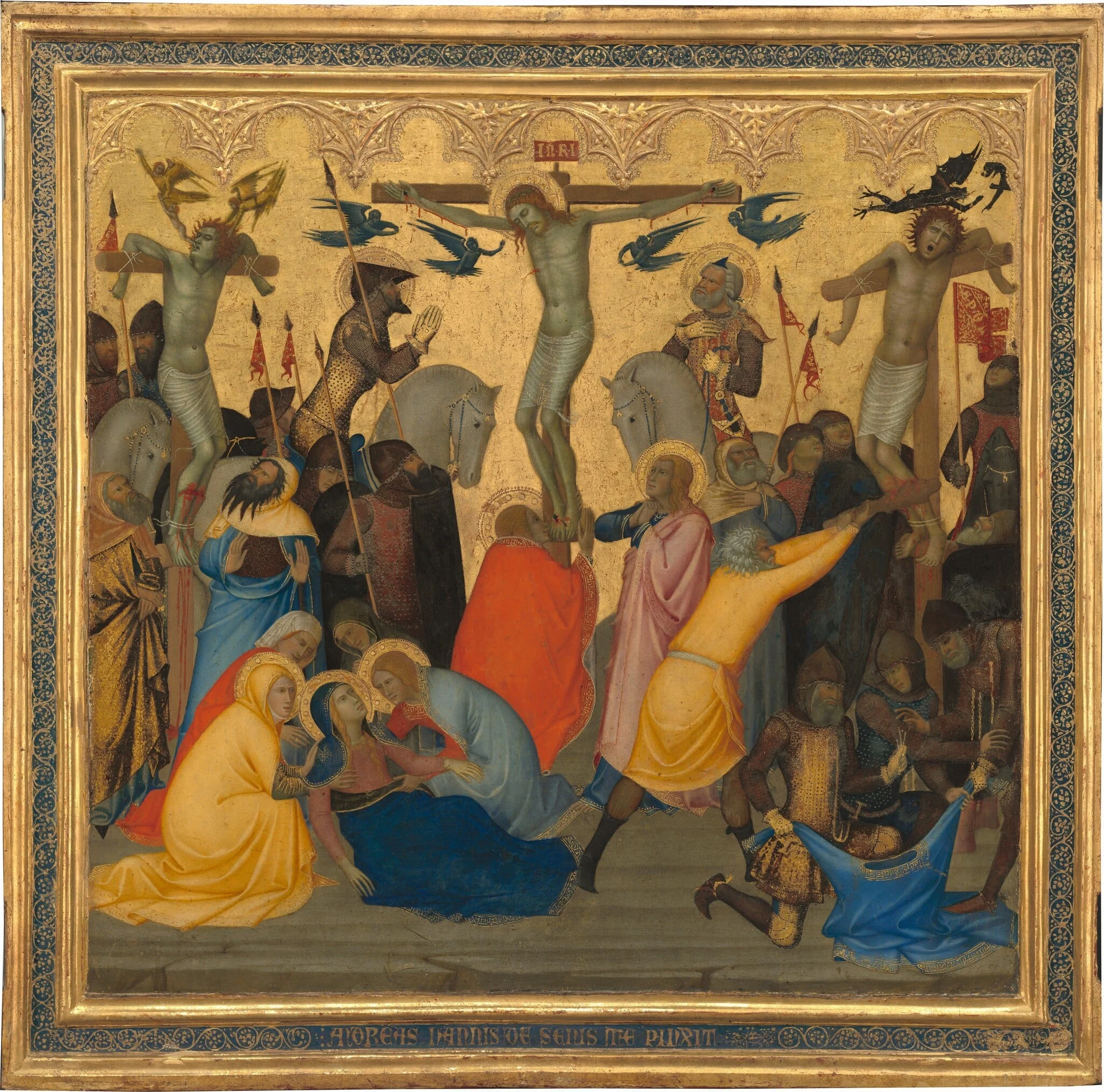 Scenes from the Passion of Christ: The Crucifixion [middle panel], detail