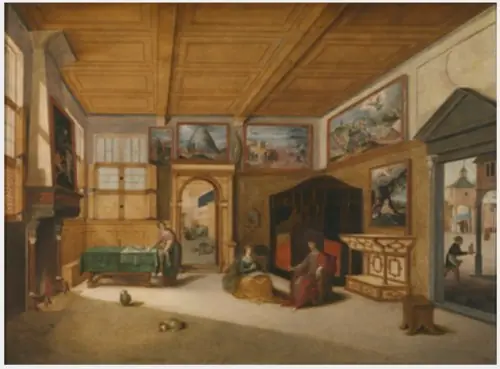 Jesus in the House of Martha and Mary, by Abel Grimmer
