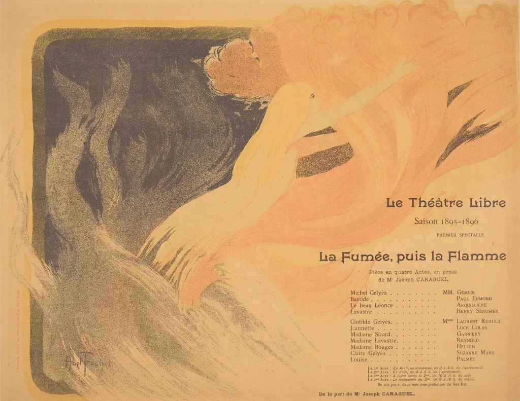 La Fumée, puis la flamme, by Abel-Truchet, ink, 1895