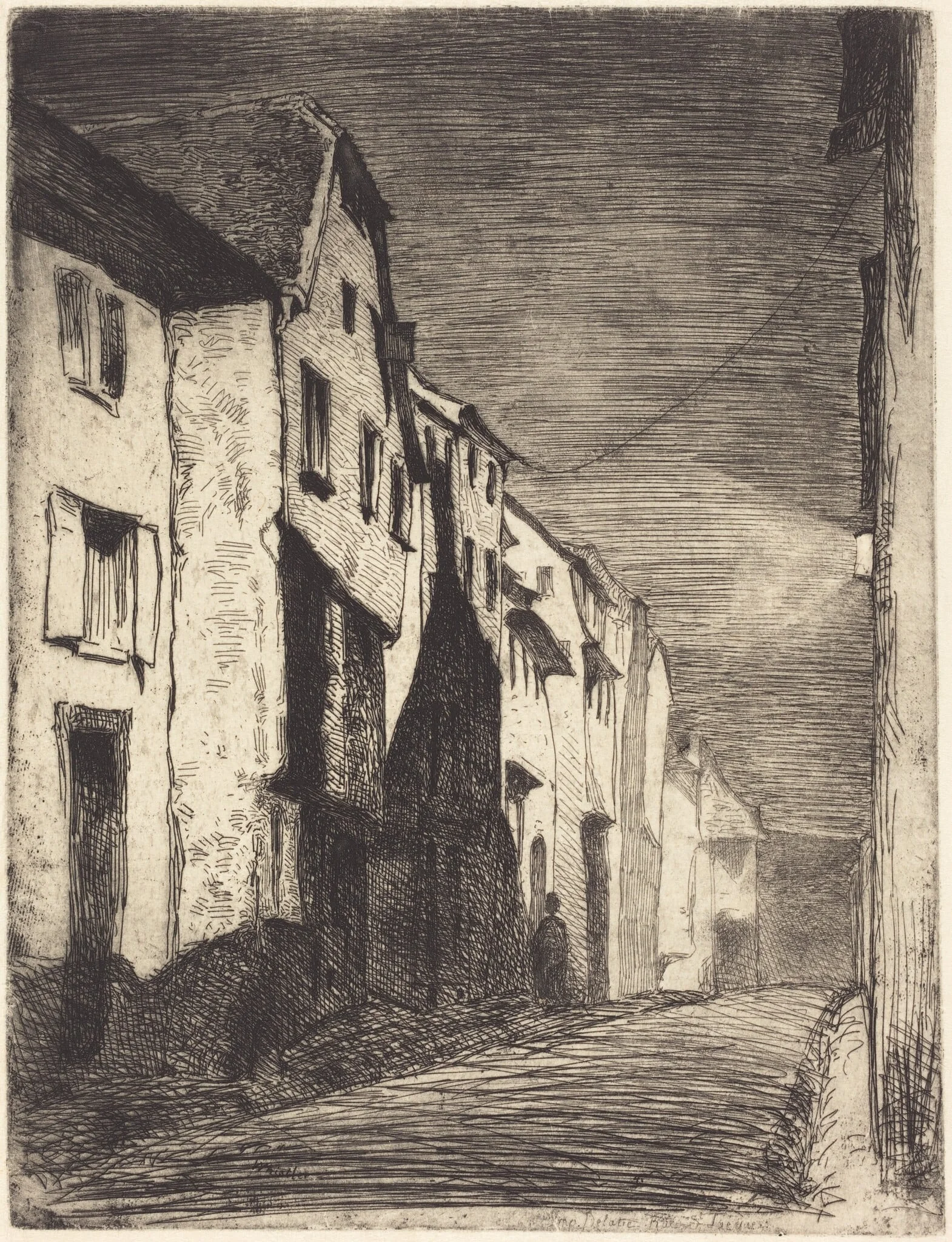 Street at Saverne, detail