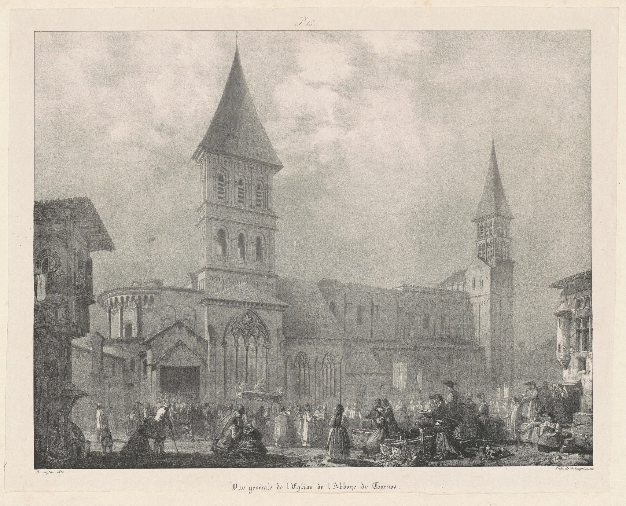 Vue general de l'Église de l'Abbaye de Tournus, detail