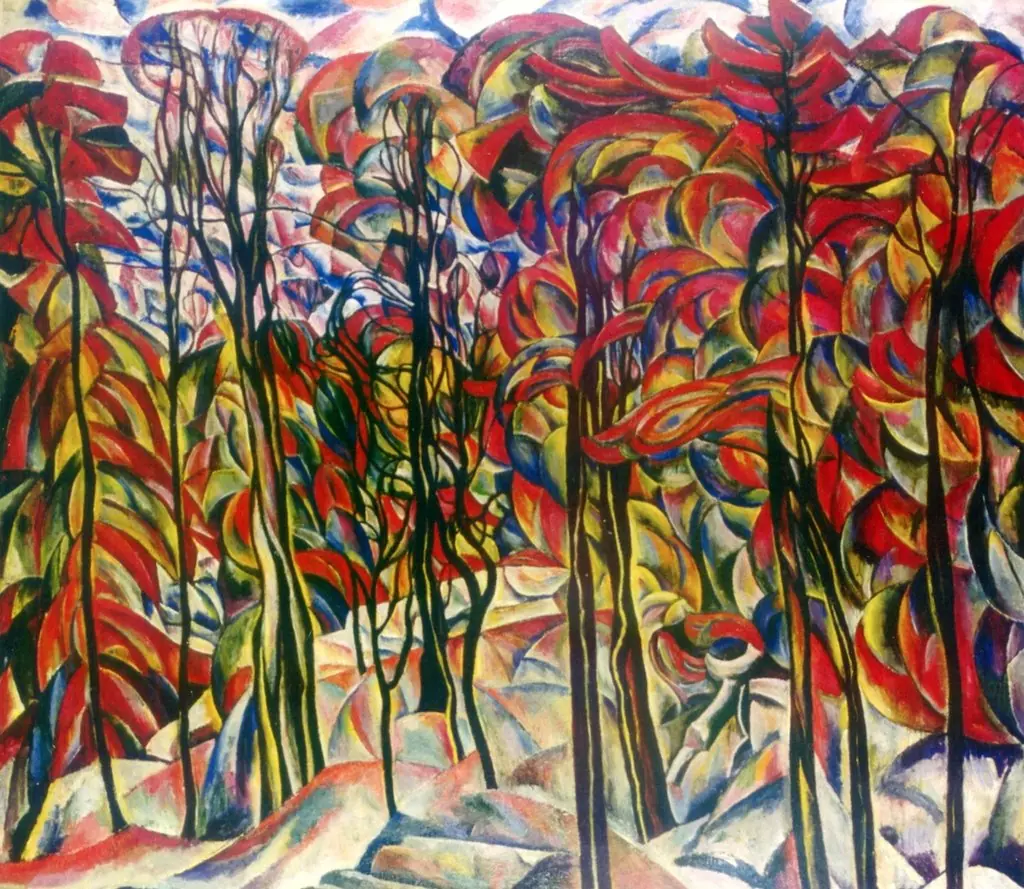 Autumn, Crotona Park, Bronx, by Abraham A. Manievich