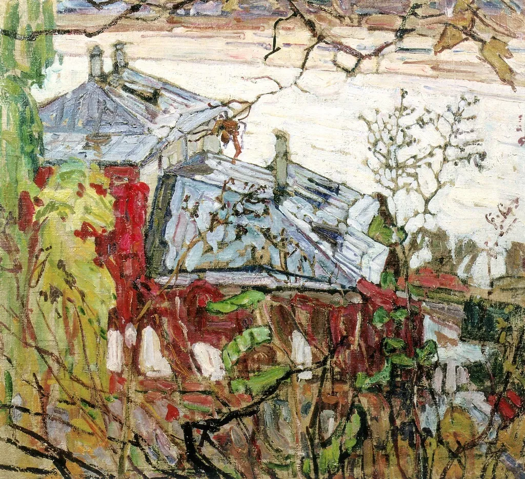 Dnieper by Kiev, by Abraham A. Manievich, unspecified, 1910