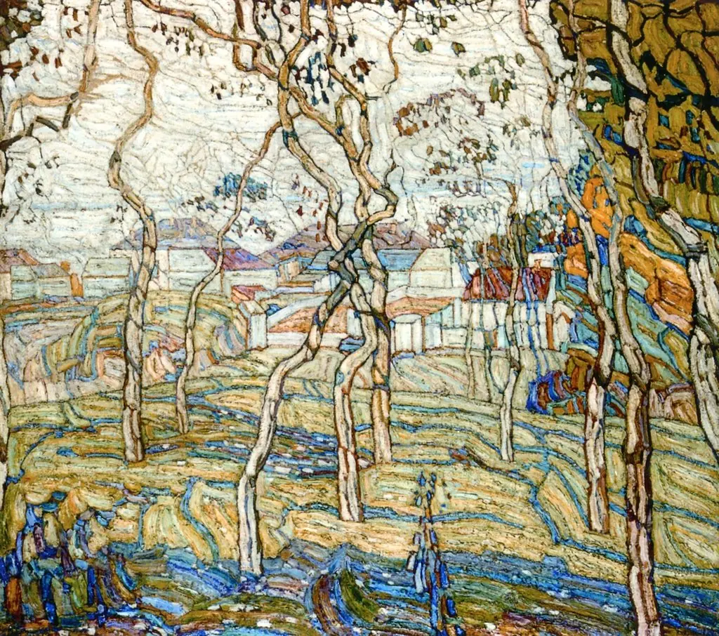 Springtime at Kurenivka, by Abraham A. Manievich