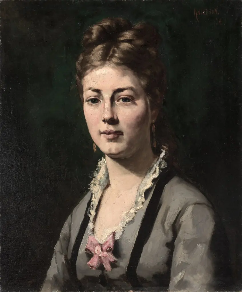 Portrait of a Woman, by Abraham Archibald Anderson, 1874