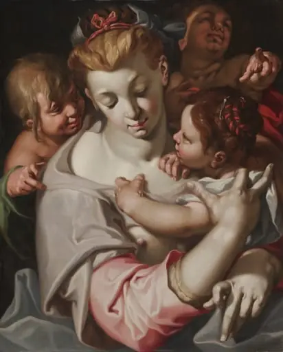 Charity, by Abraham Bloemaert
