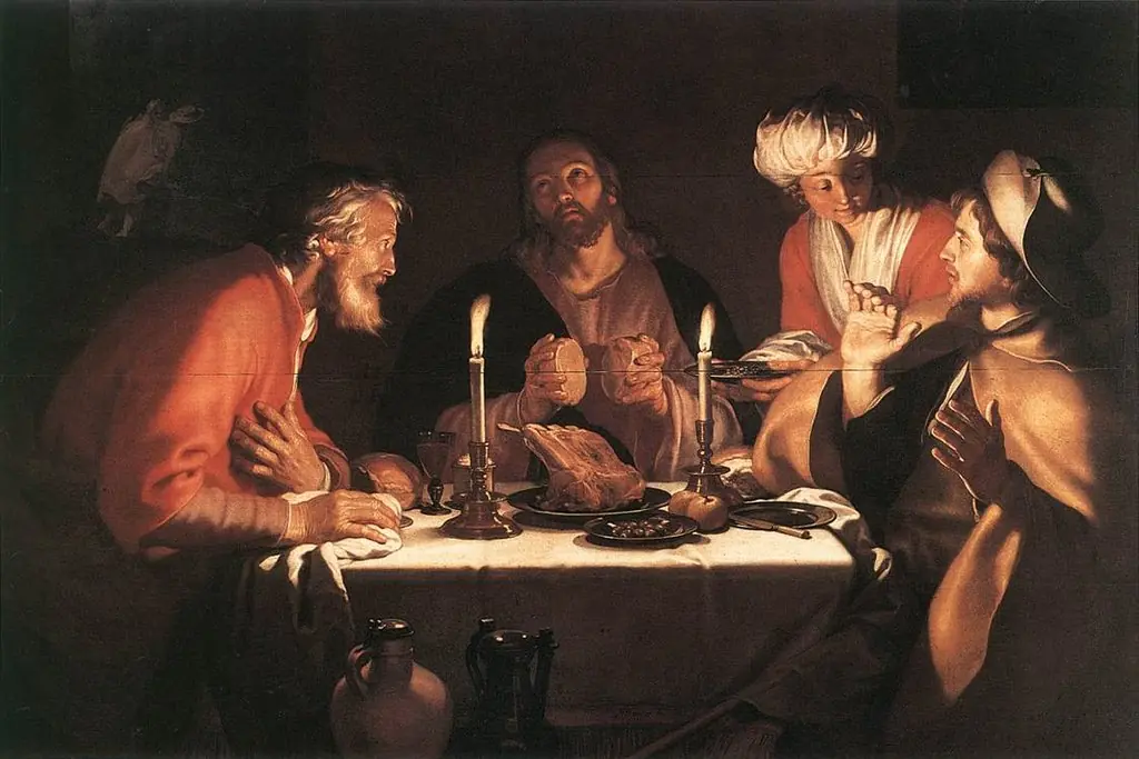 Emmaus Disciples, by Abraham Bloemaert