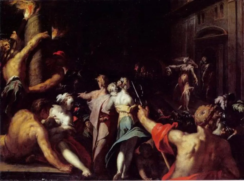 Judith Displays the Head of Holofernes, by Abraham Bloemaert