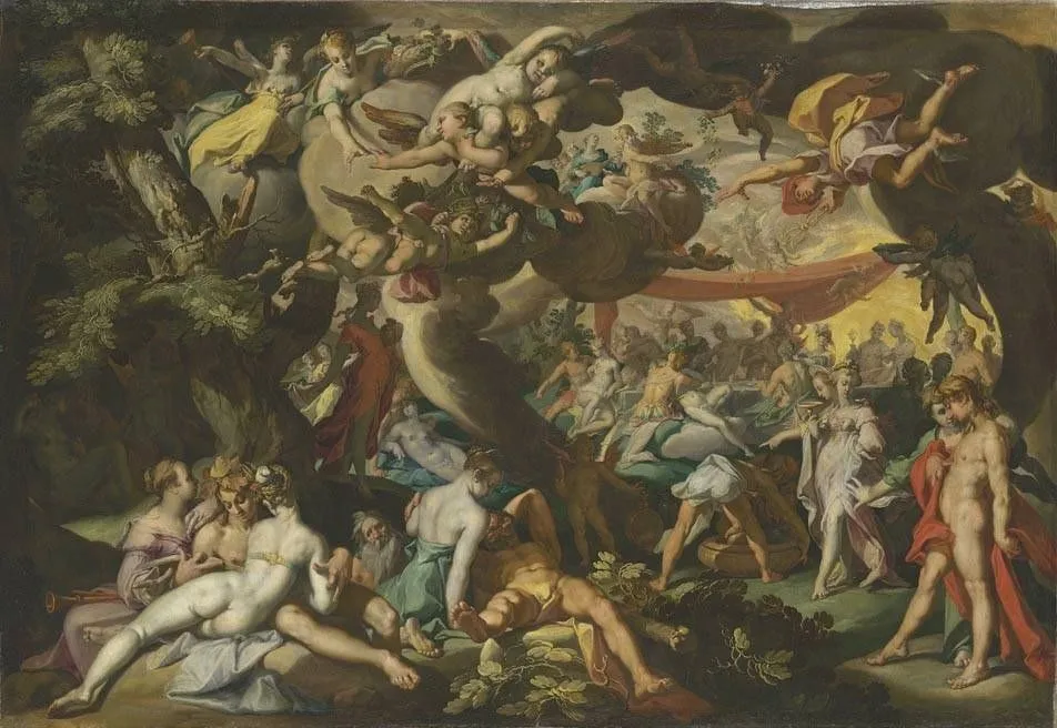 The Wedding of Peleus and Thetis, by Abraham Bloemaert, oil, 1596