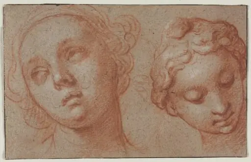 Two Female Heads, by Abraham Bloemaert