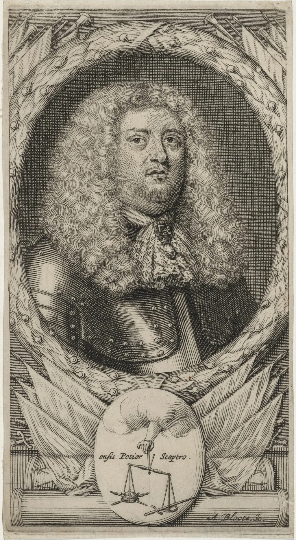 Edward Montagu, First Earl of Sandwich, by Abraham Blooteling, ink, 1665