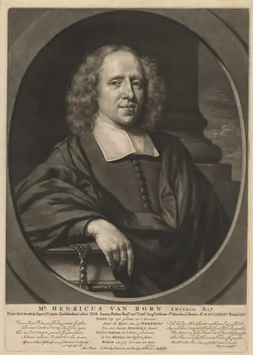 Mr. Henricus van Born, by Abraham Blooteling
