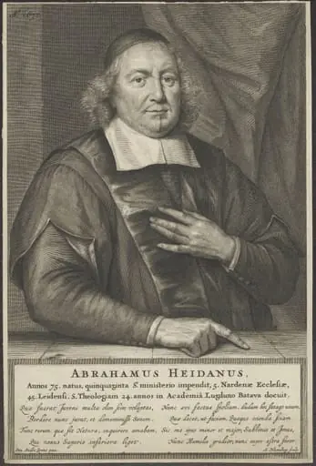 Portrait of Abraham Heidanus, professor of theology at Leiden, by Abraham, Bloteling