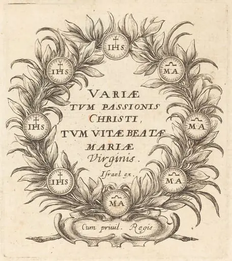 Frontispiece for Callot's "The Mysteries of the Passion", by Abraham Bosse
