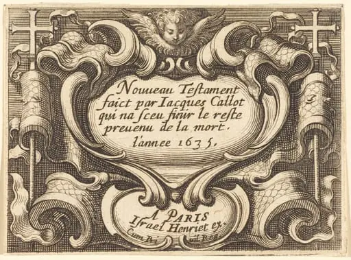 Frontispiece for Callot's "The New Testament", by Abraham Bosse