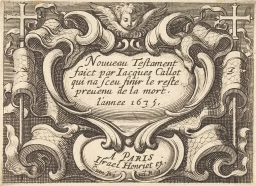Frontispiece for Callot's "The New Testament", by Abraham Bosse