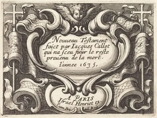 Frontispiece for Callot's "The New Testament", by Abraham Bosse