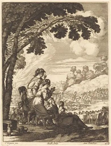 Illustration to Jean Desmarets' "L'Ariane", by Abraham Bosse