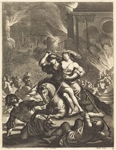 Illustration to Jean Desmarets' "L'Ariane", by Abraham Bosse