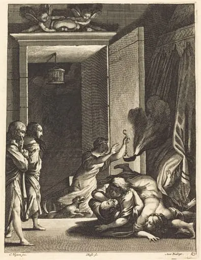 Illustration to Jean Desmarets' "L'Ariane", by Abraham Bosse