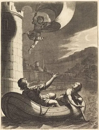 Illustration to Jean Desmarets' "L'Ariane", by Abraham Bosse
