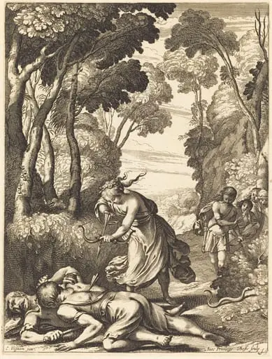 Illustration to Jean Desmarets' "L'Ariane", by Abraham Bosse