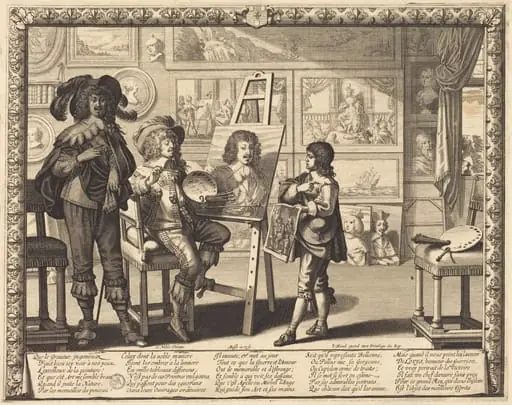 Le noble peintre, by Abraham Bosse