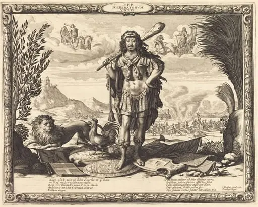 Louis XIII as Hercules, by Abraham Bosse