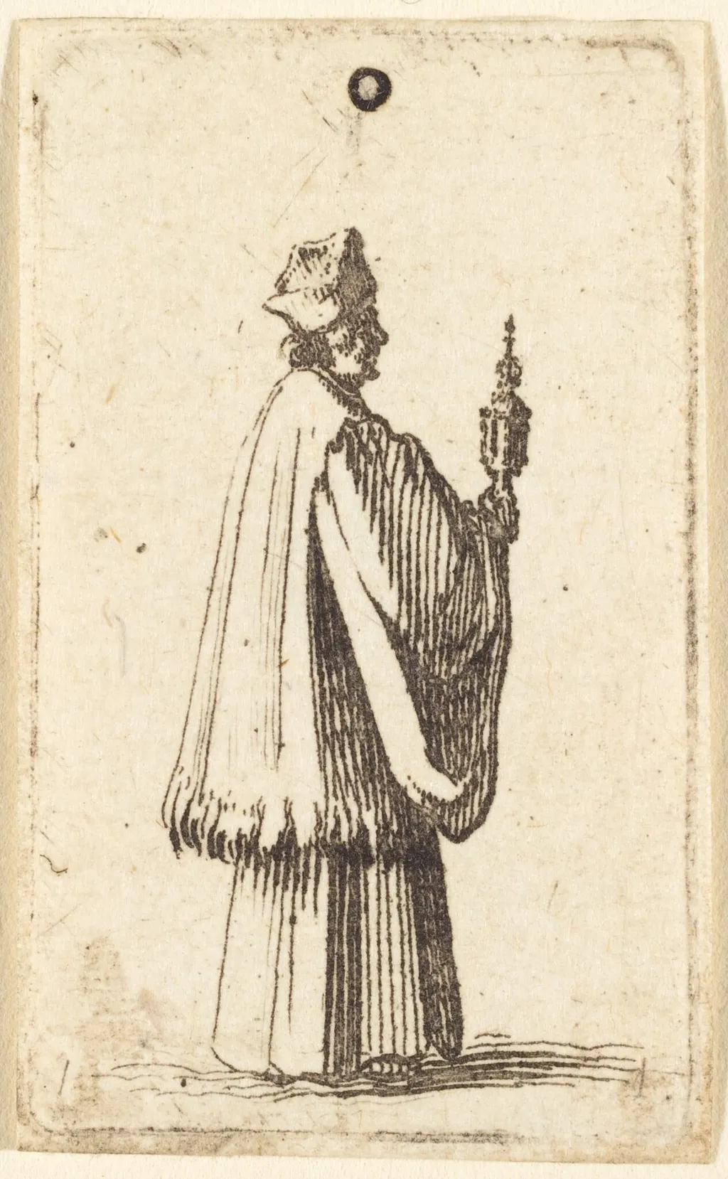 Priest Carrying the Holy Sacrament of the Eucharist, by Abraham Bosse, ink, 1639
