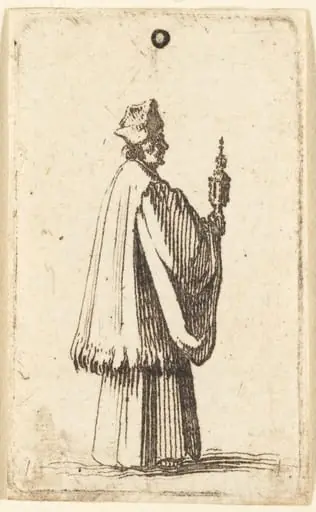 Priest Carrying the Holy Sacrament of the Eucharist, by Abraham Bosse