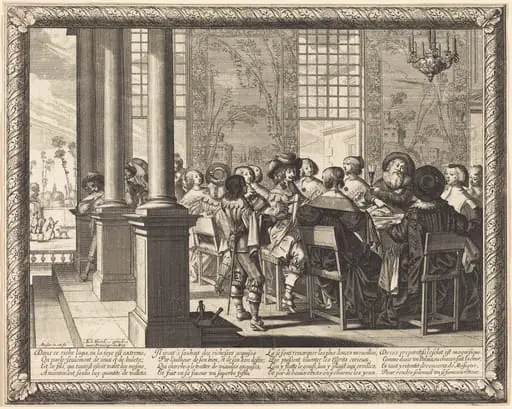 The Feast Celebrating the Return of the Prodigal Son, by Abraham Bosse