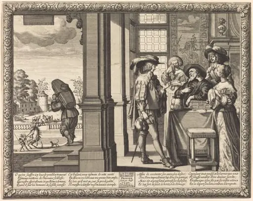 The Prodigal Son Bids Farewell to his Father, by Abraham Bosse