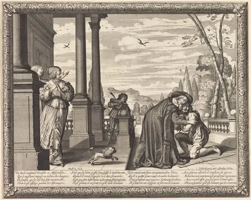 The Prodigal Son Received by his Father, by Abraham Bosse
