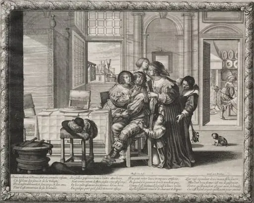 The Prodigal Son: Riotous Living, by Abraham Bosse