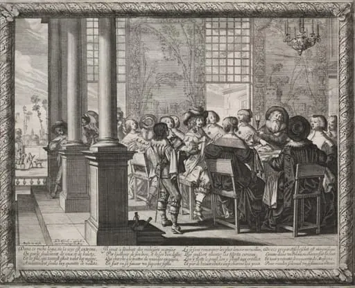 The Prodigal Son:  The Feast in Honor of the Prodigal's Return, by Abraham Bosse