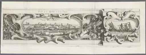 The Siege of La Rochelle: Plate 16, by Abraham Bosse