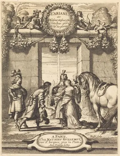 Title Page to Jean Desmarets' "L'Ariane", by Abraham Bosse