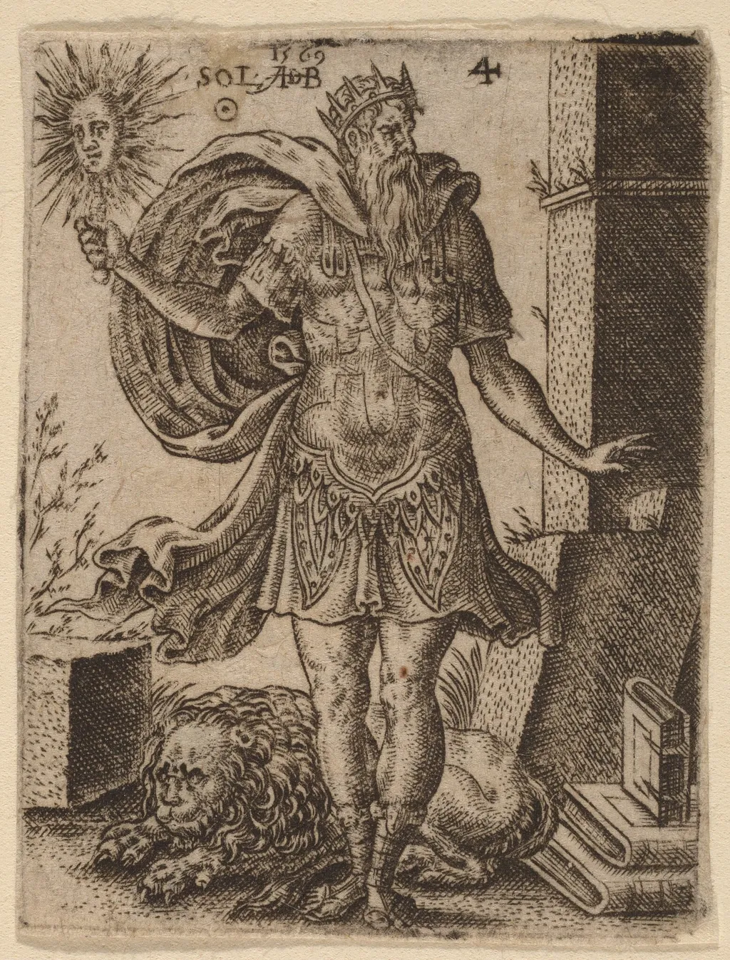 Sun, by Abraham de Bruyn, ink, 1569