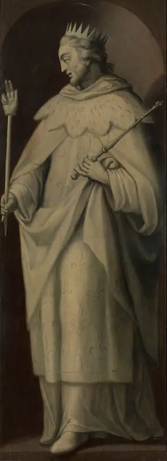 St Louis IX, King of France, by Abraham de Rijcke, 1592