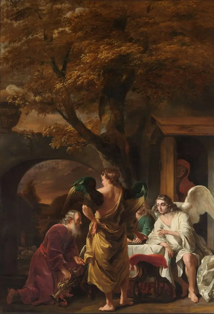 Abraham entertaining the three angels