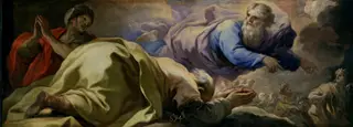 Abraham escucha las promesas del Señor, by Luca Giordano
