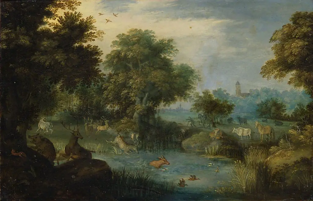 Hunting Scene, by Abraham Govaerts