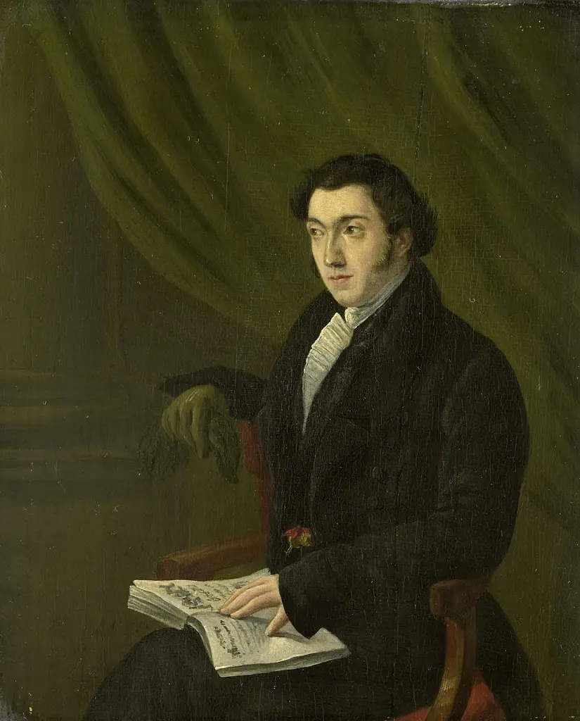 Portrait of Johannes Petrus Schouberg, Stamp Engraver at the Imperial Mint in Utrecht, by Abraham Hendrik Winter, 1850