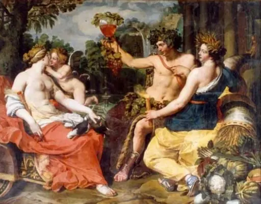 Ceres, Bachus și Venus, by Abraham Janssens