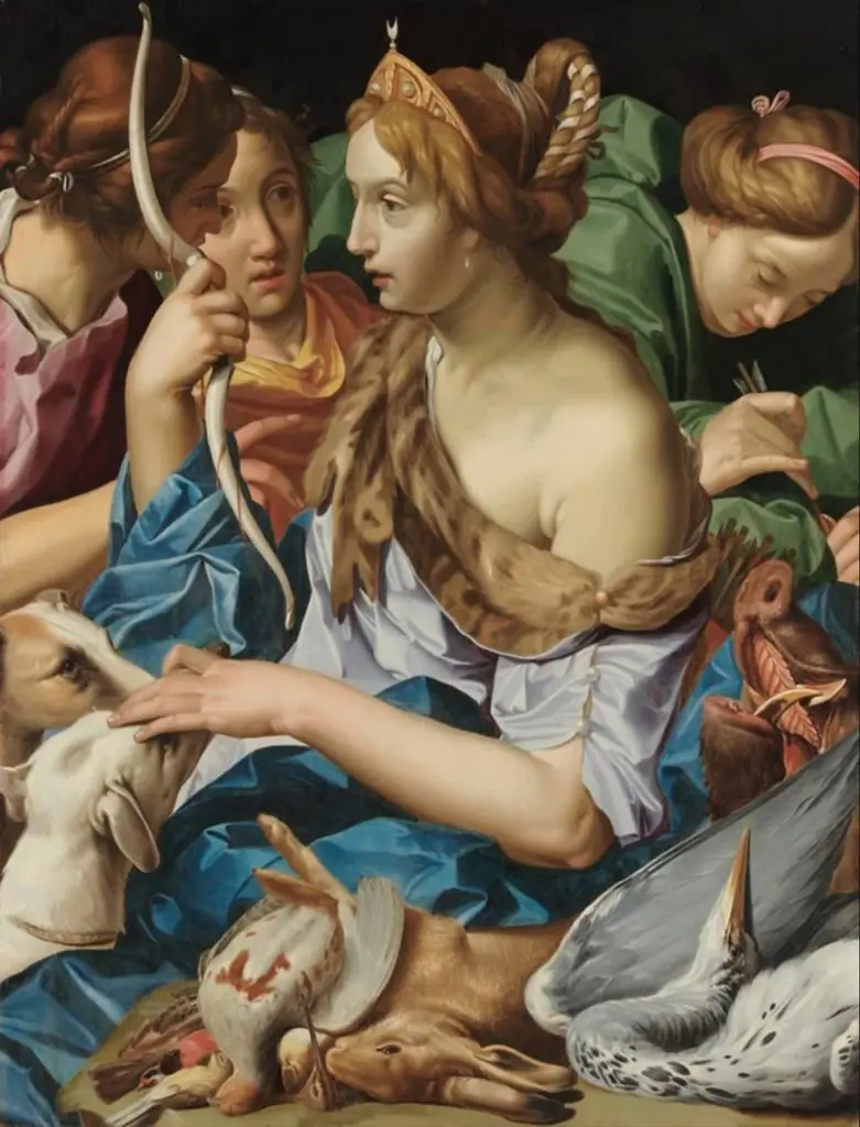 Diana and her Companions, Diana after the Chase, by Abraham Janssens I