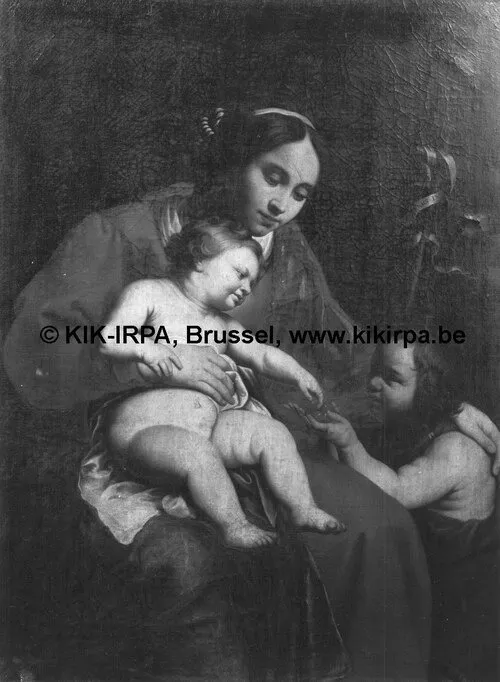 Madonna with the Infant Saint John the Baptist, by Abraham Janssens I, oil, 1613