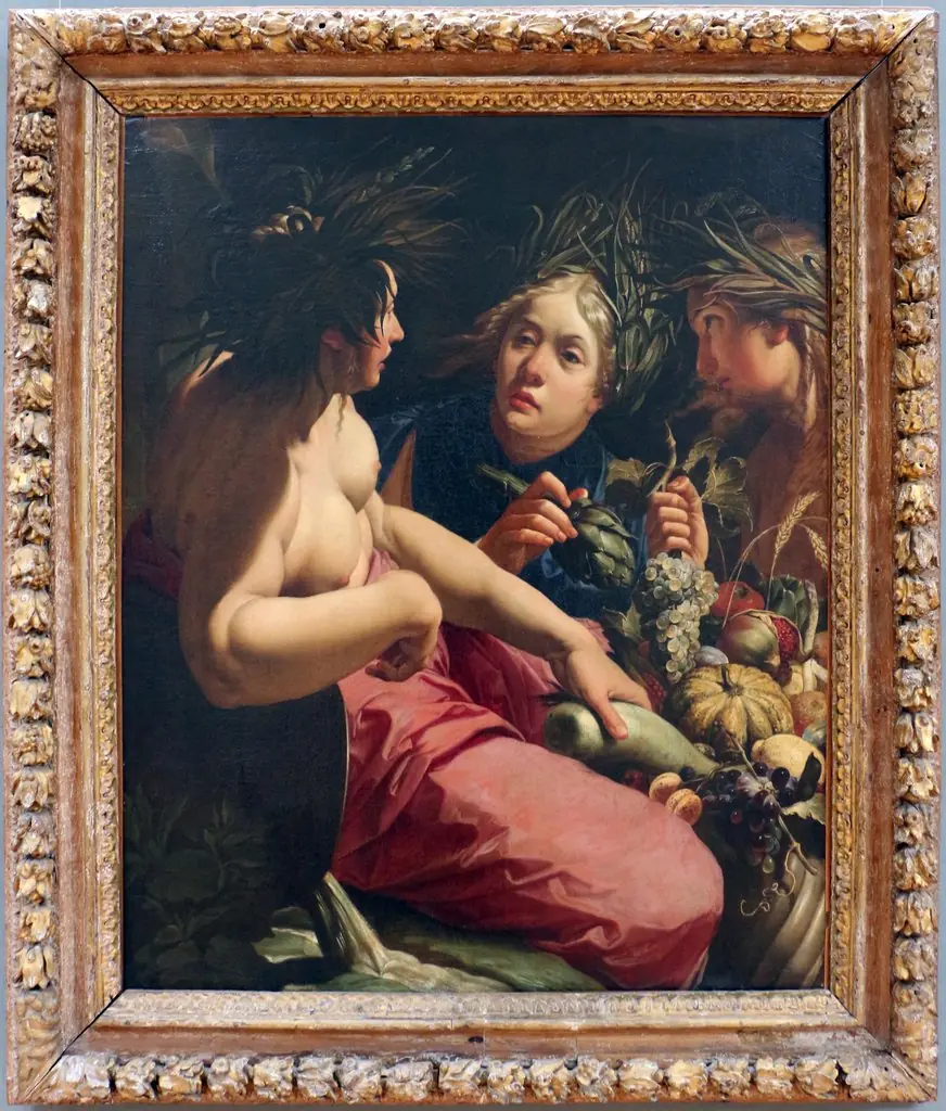 Naiads Filling the Horn of Achelous. Allegory on the peace of the 12 years Truce,, by Abraham Janssens I